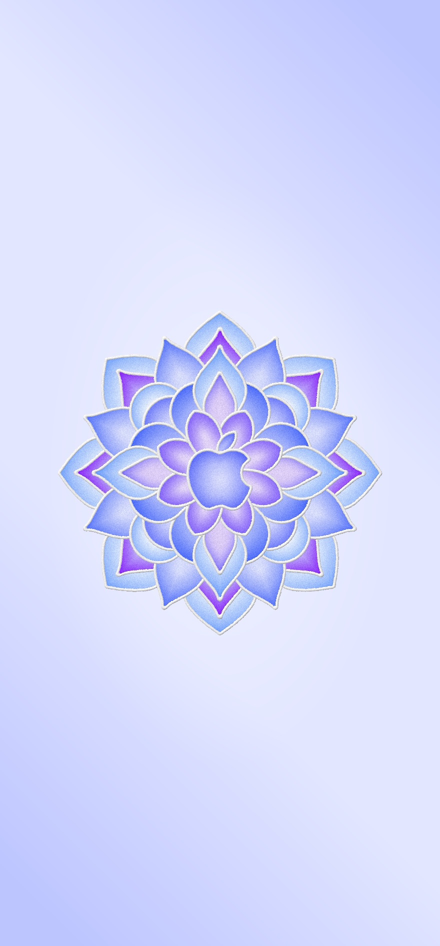 Apple Rangoli Wallpapers Blue