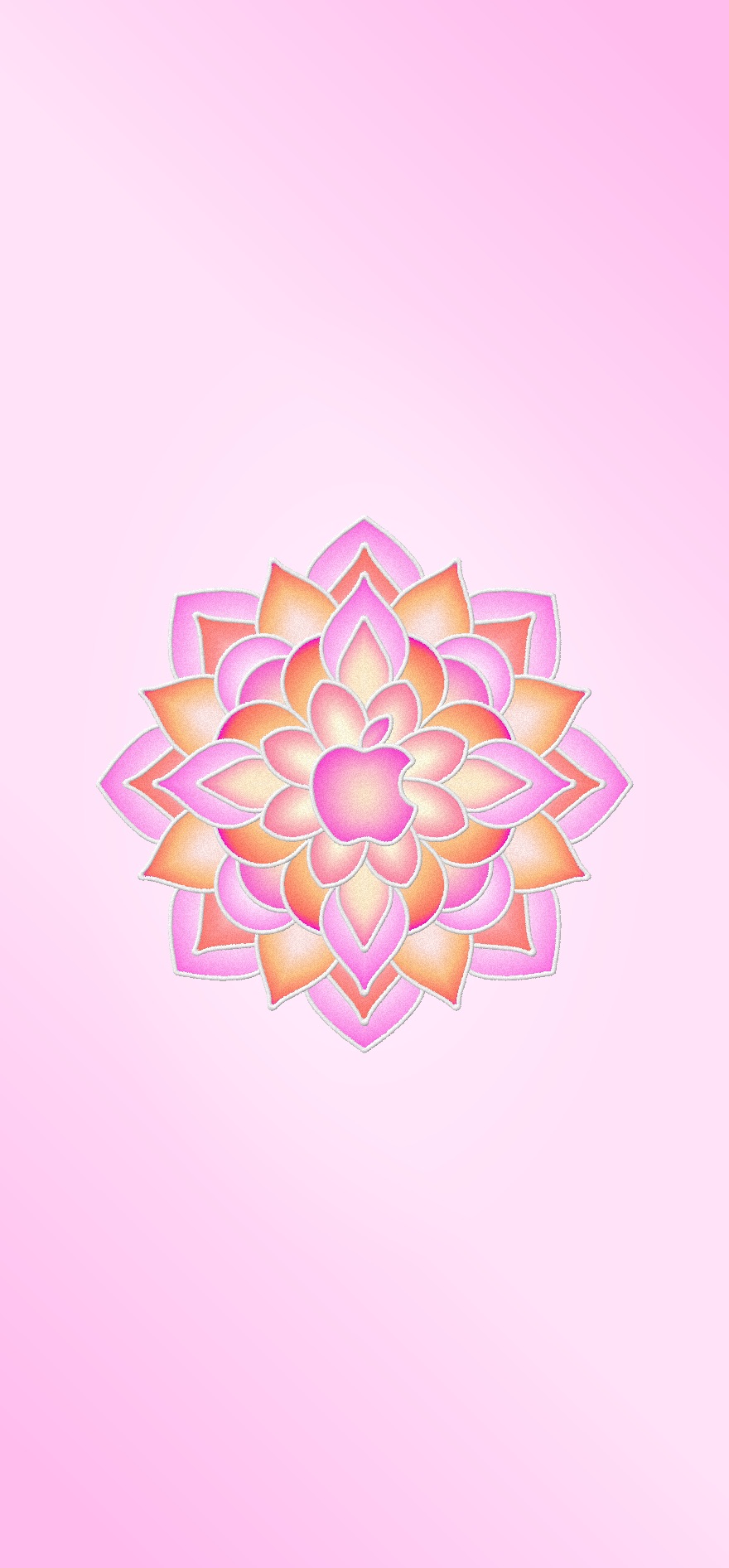 Apple Rangoli Wallpapers Pink
